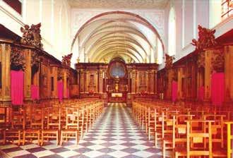 Interior of the Chapel of the Holy Blood, where the miraculous bleeding Host event occurred in 1405.
