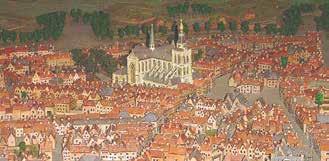 Um modelo da cidade de Bergen na época do milagre