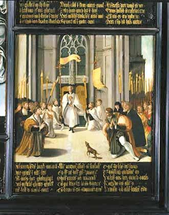 The relic of the miraculous Host is carried in procession (1555), Sacred Museum of Breda