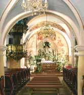 Interior of the shrine where the 1411 Ludbreg miracle occurred, featuring ornate altar and frescoes.