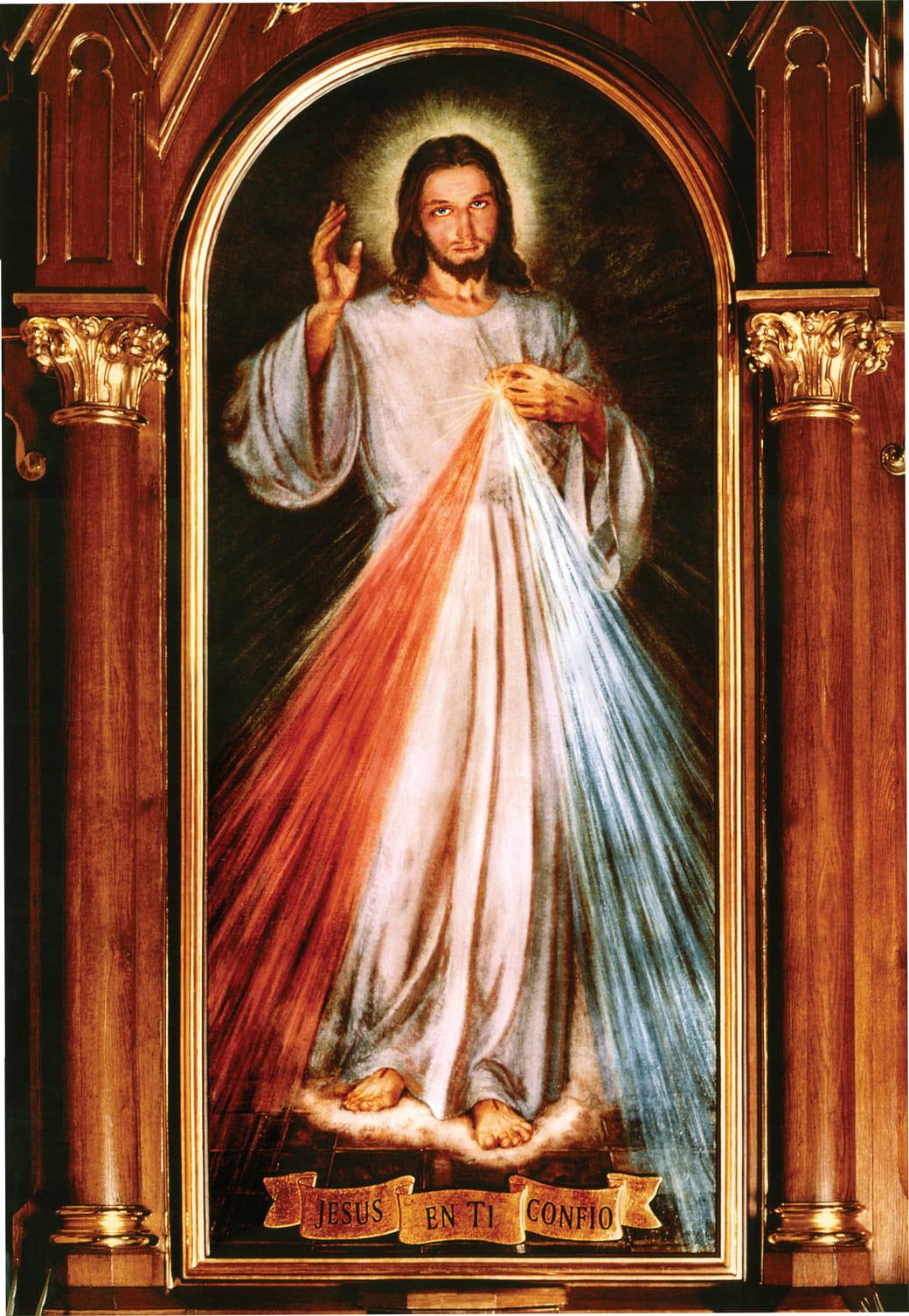 Primary promotional image for the Eucharistic miracle in Kraków, Poland