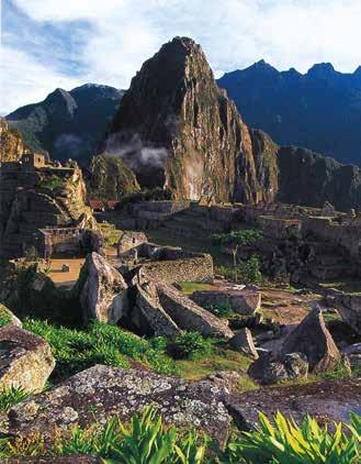 Panoramic view of Machu Picchu, symbolizing Peru's rich history, connected to the Eucharistic Miracle of Eten, 1649.