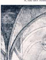 Ancient engraving of the Miracle of Avignon, illustrating the church's architectural features during the 1433 Eucharistic event.