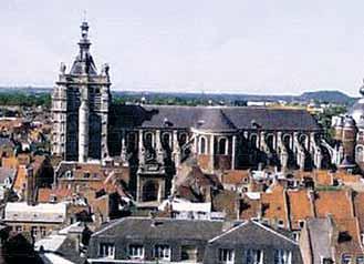 External façade of the Church of St. Peter in Douai
