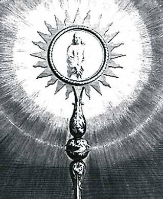 Old print which represents the miracle, Paris