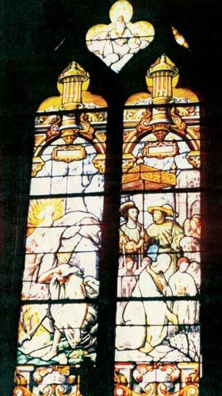 Window depicting the miracle