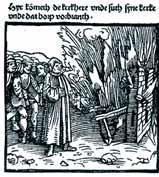 An illustration showing a historical scene related to the Wilsnack miracle event.