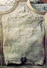 An old parchment with inscriptions related to the Eucharistic Miracle of Bolsena.