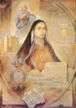 Portrait of Venerable Maria Celeste Crostarosa, founder of the Monastery of the Most Holy Redeemer, linked to Scala miracle.