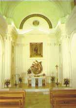 Interior of the monastery church where miraculous signs of the Passion appeared in the Host, Scala, 1732.