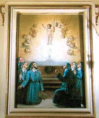Old print depicting the miracle