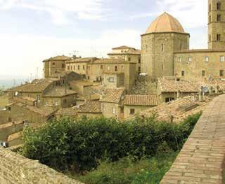 Scenic view of Volterra, where a Eucharistic miracle in 1472 highlighted divine protection during the war with Florence.