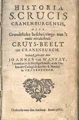 An ancient document describing the miracle presented at the church from the 15th century.