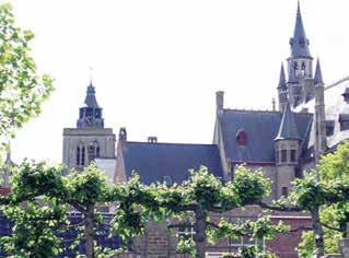 View of the Church of St. James in Louvain, linked to the 1374 Eucharistic miracle in Middleburg.