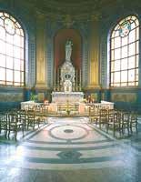 The interior of the church where the miraculous cure occurred