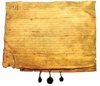 Carta de Chiva document describing the miracle, preserved at the collegiate church